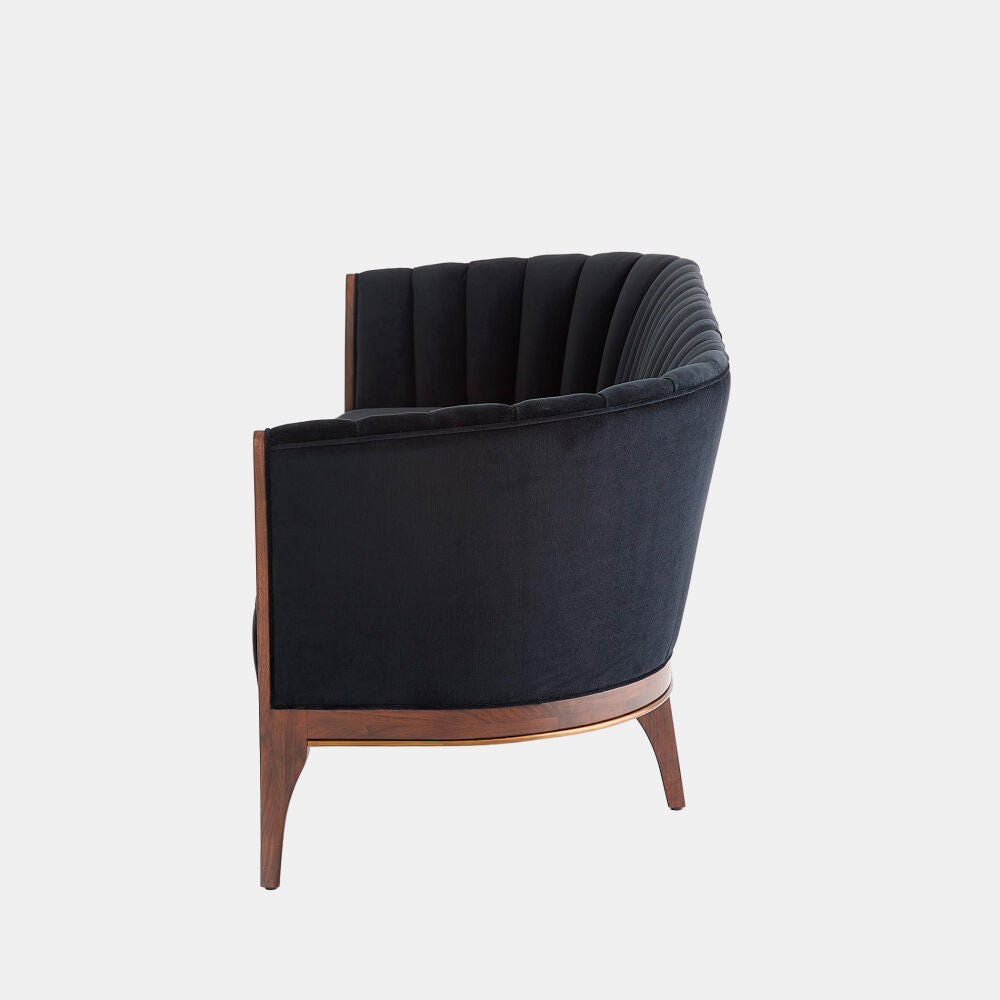 Colonnade Channel Sofa, Black