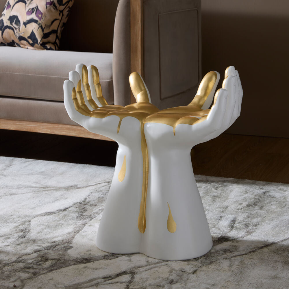 Palmo Stool, Gold