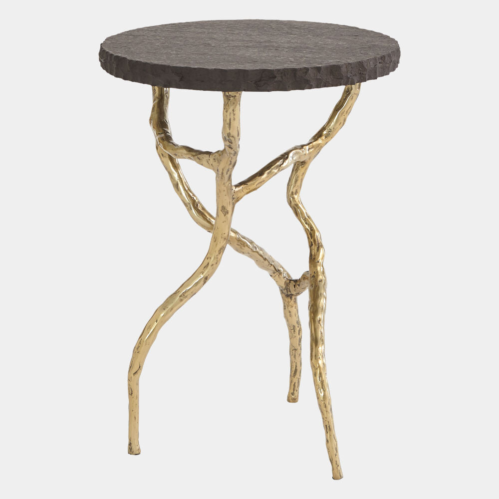 Radice Side Table, Brass