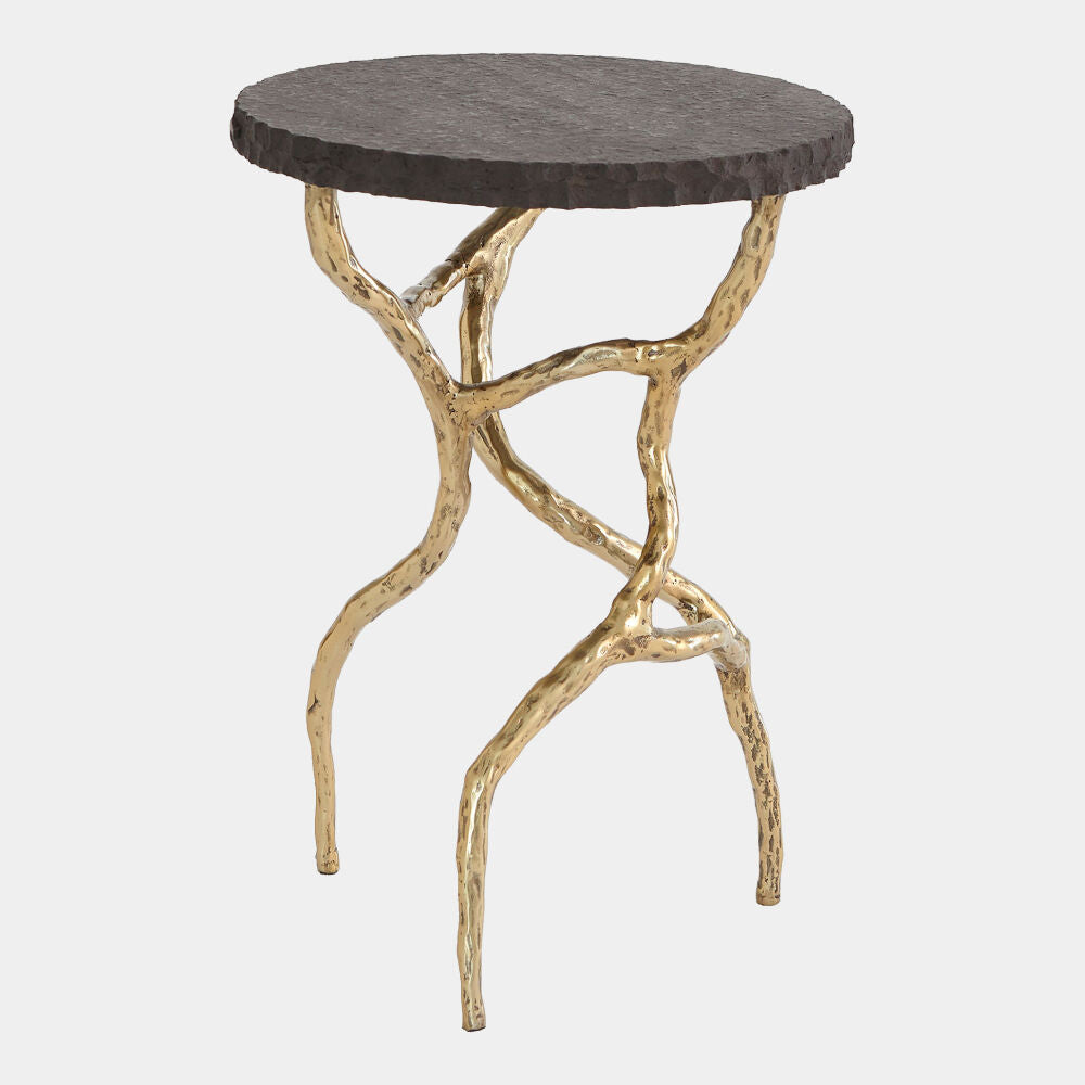 Radice Side Table, Brass