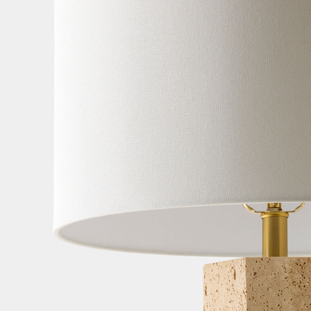 Cesello Table Lamp, Travertine