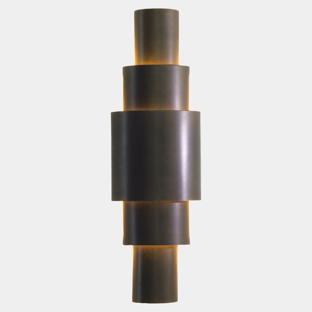 Zigurat Sconce, Bronze