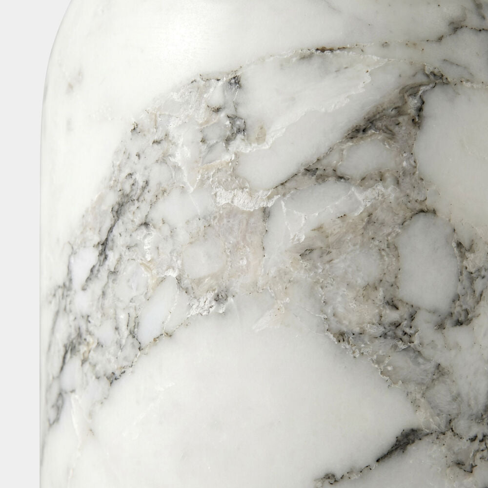 Ciottolo Accent Table, White Marble