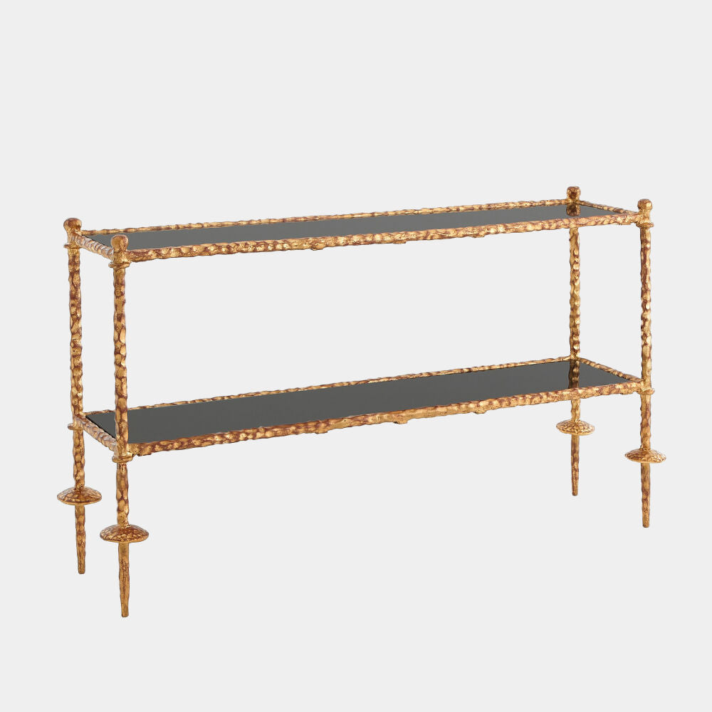 Intaglio Console, Gold