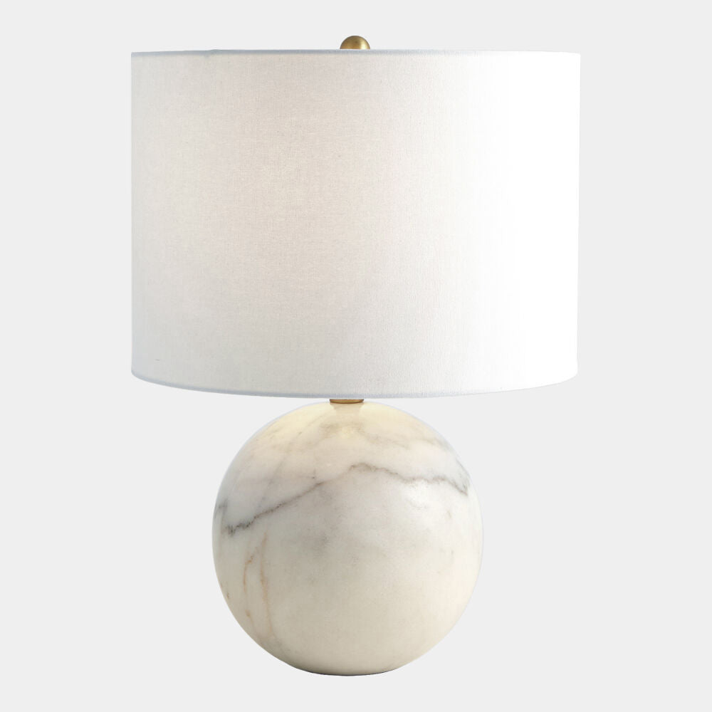 Luna Table Lamp, White Marble
