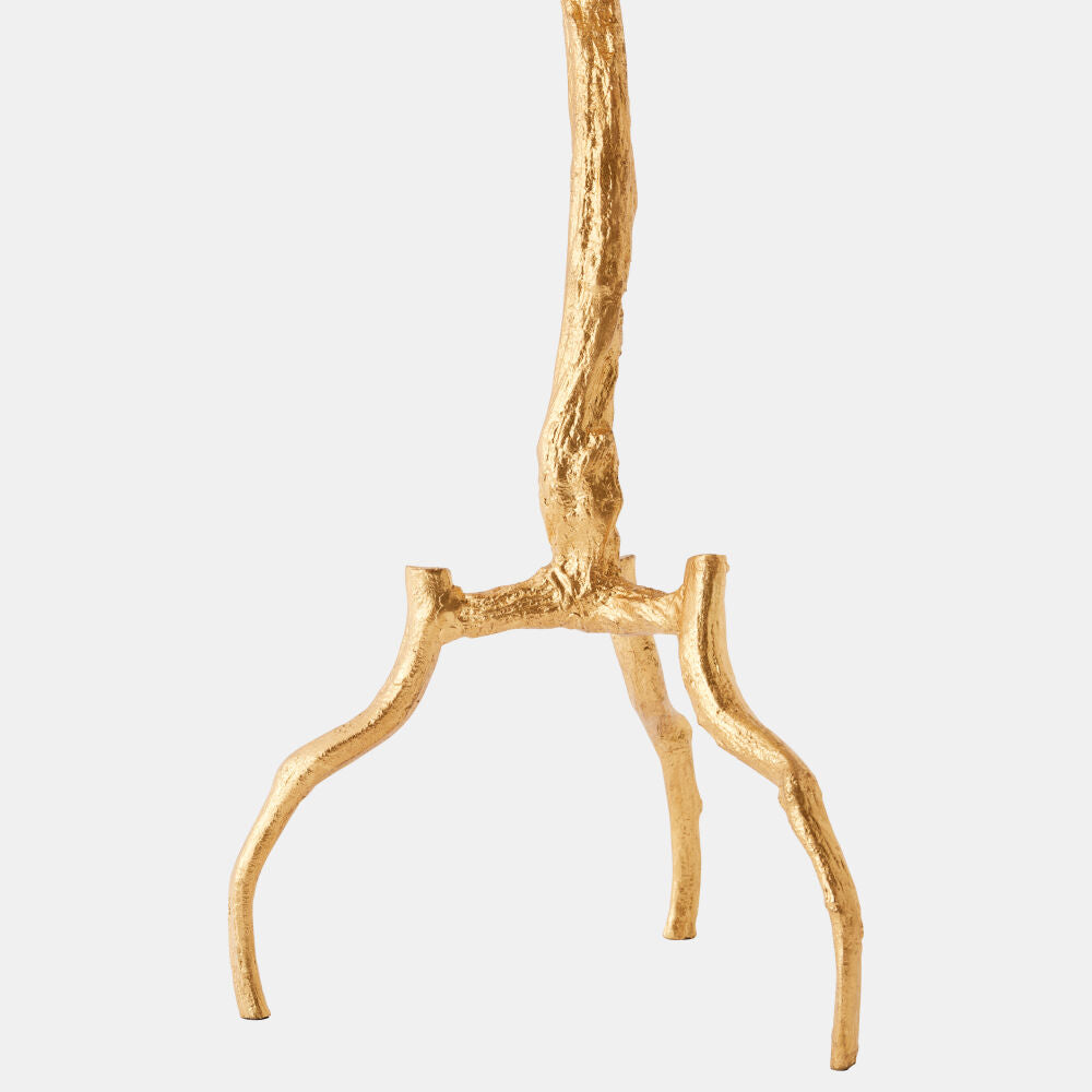Ramo Side Table, Gold Leaf