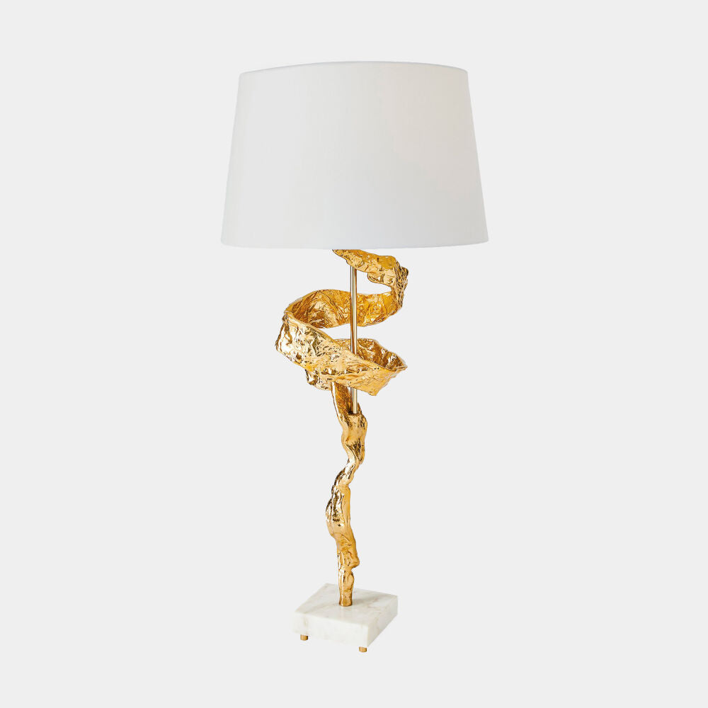 Saetta Table Lamp, Brass