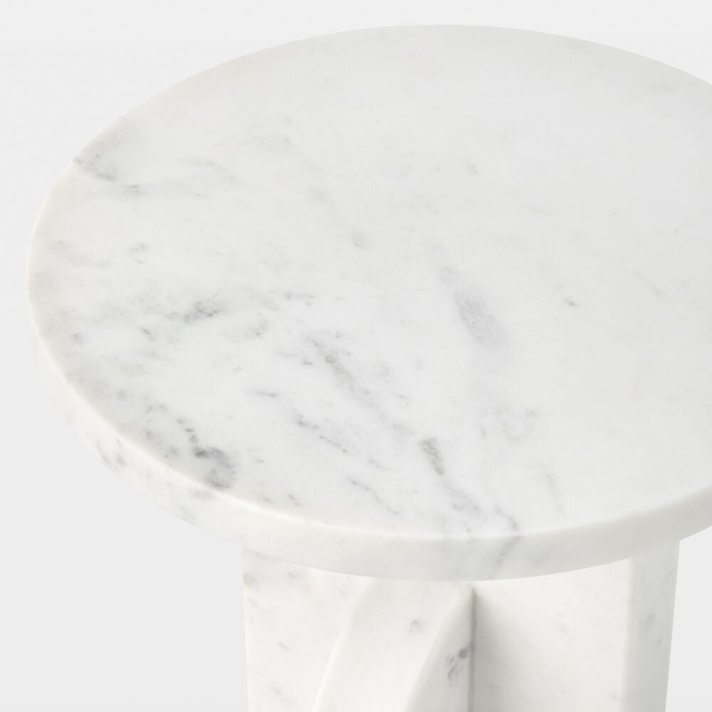 Anello Side Table, White