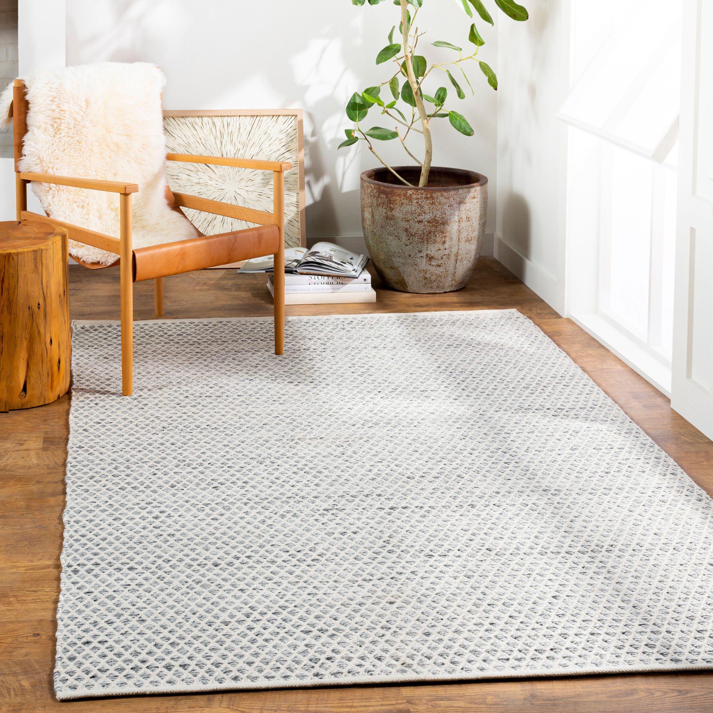 Azalea rug in room