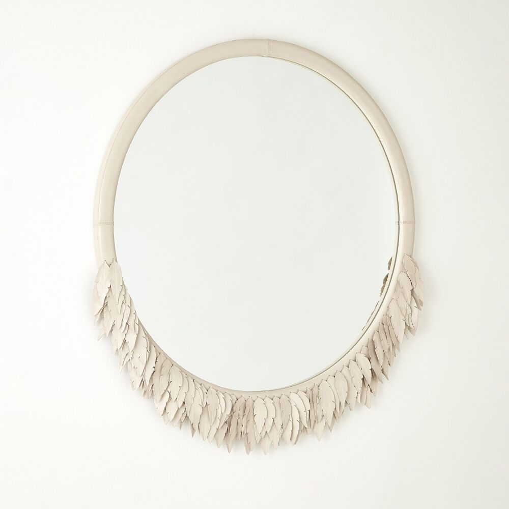 Corona Mirror, Ivory