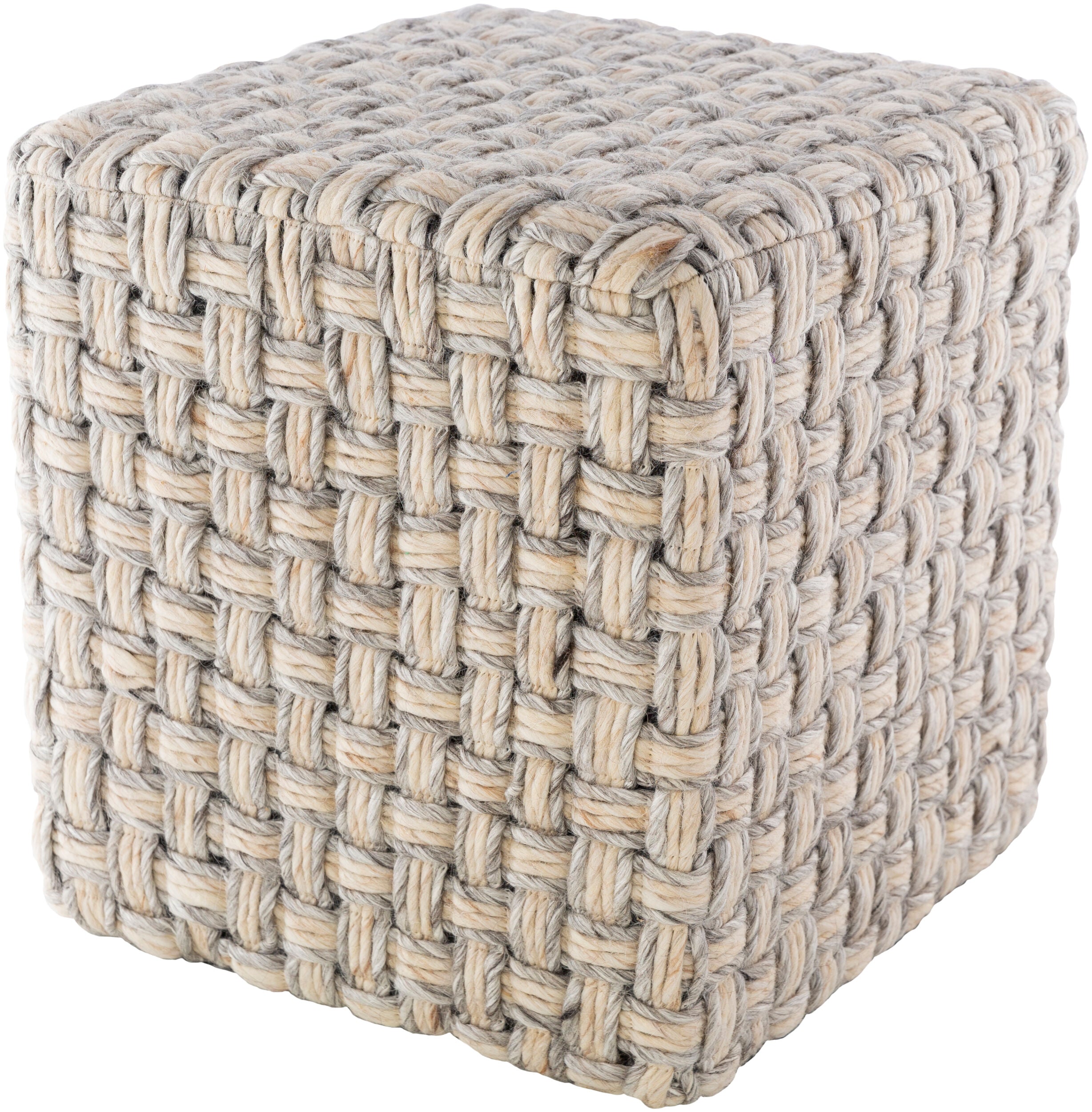Cordoba hand-woven pouf