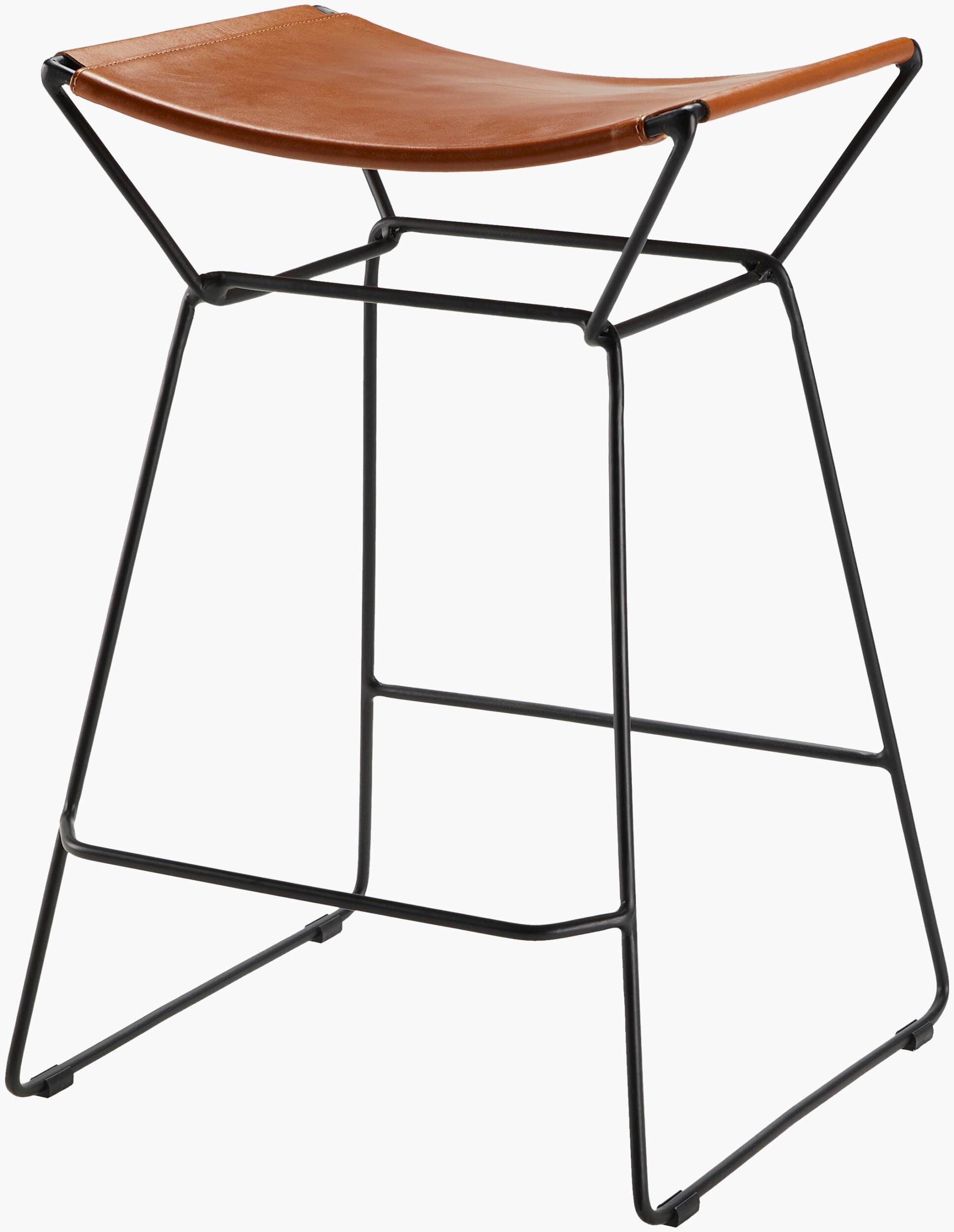 Celerio leather counter stool