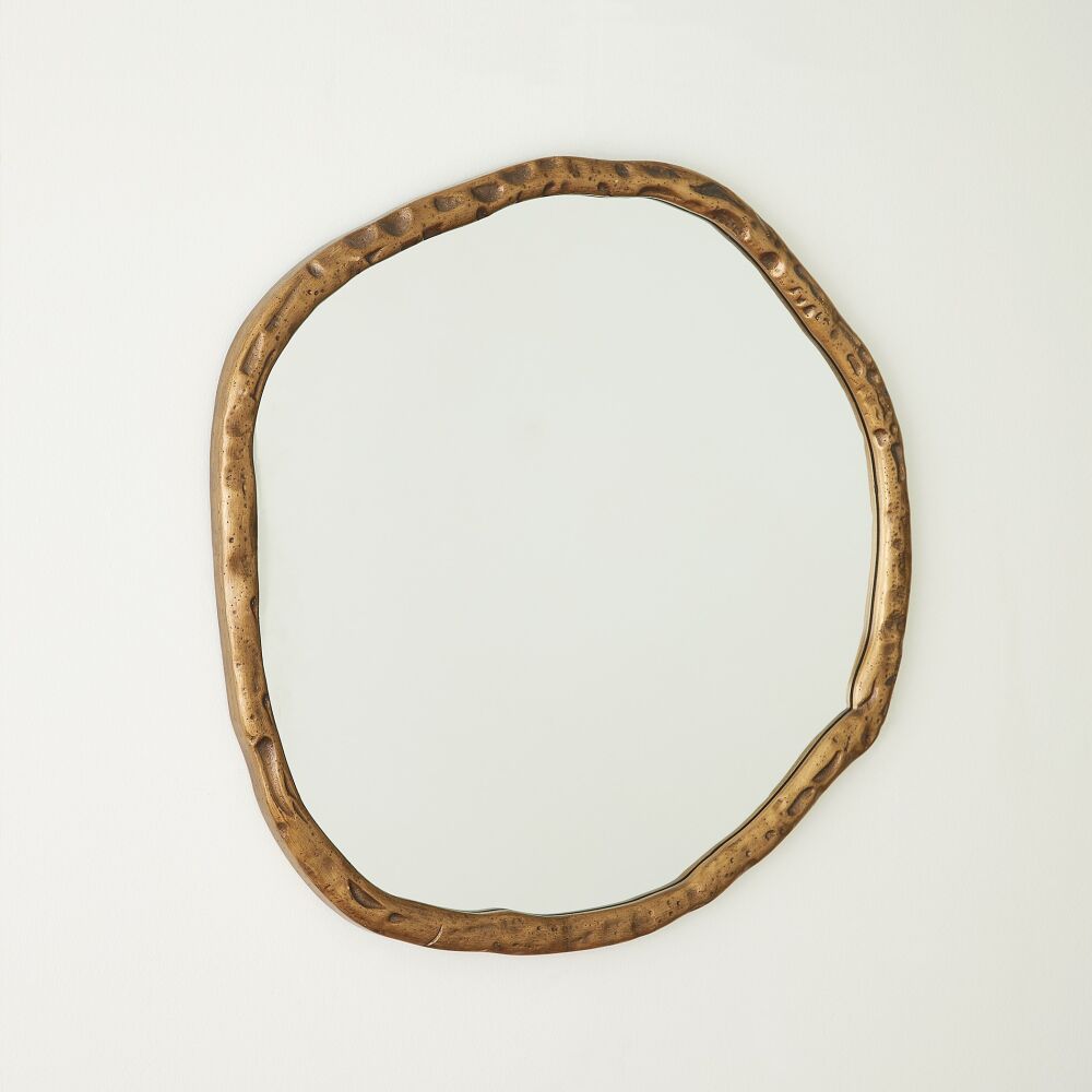 Sasso Mirror, Brass