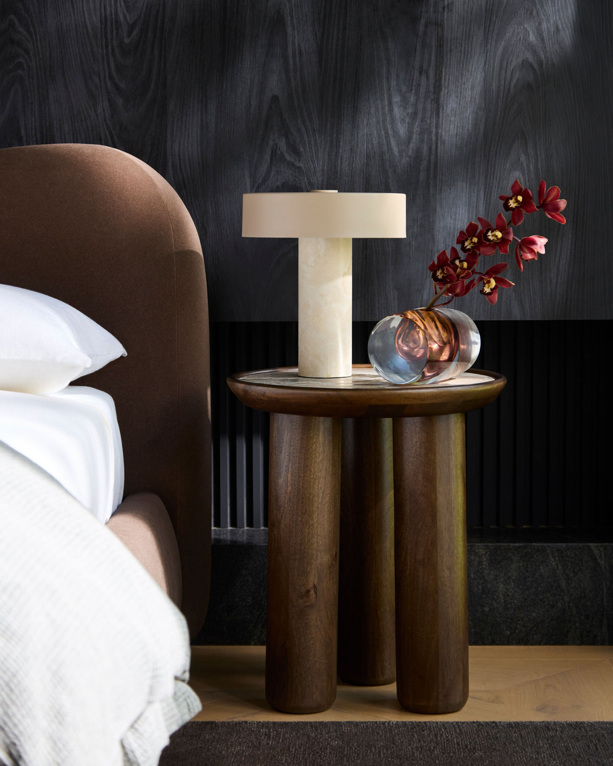 Shown in a styled room