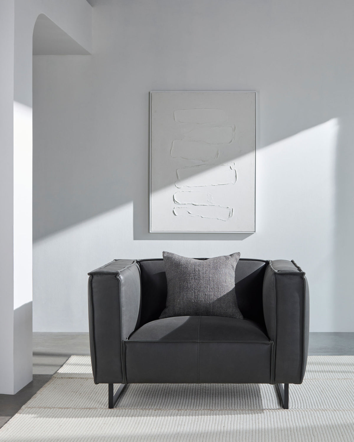 Shown in a styled room