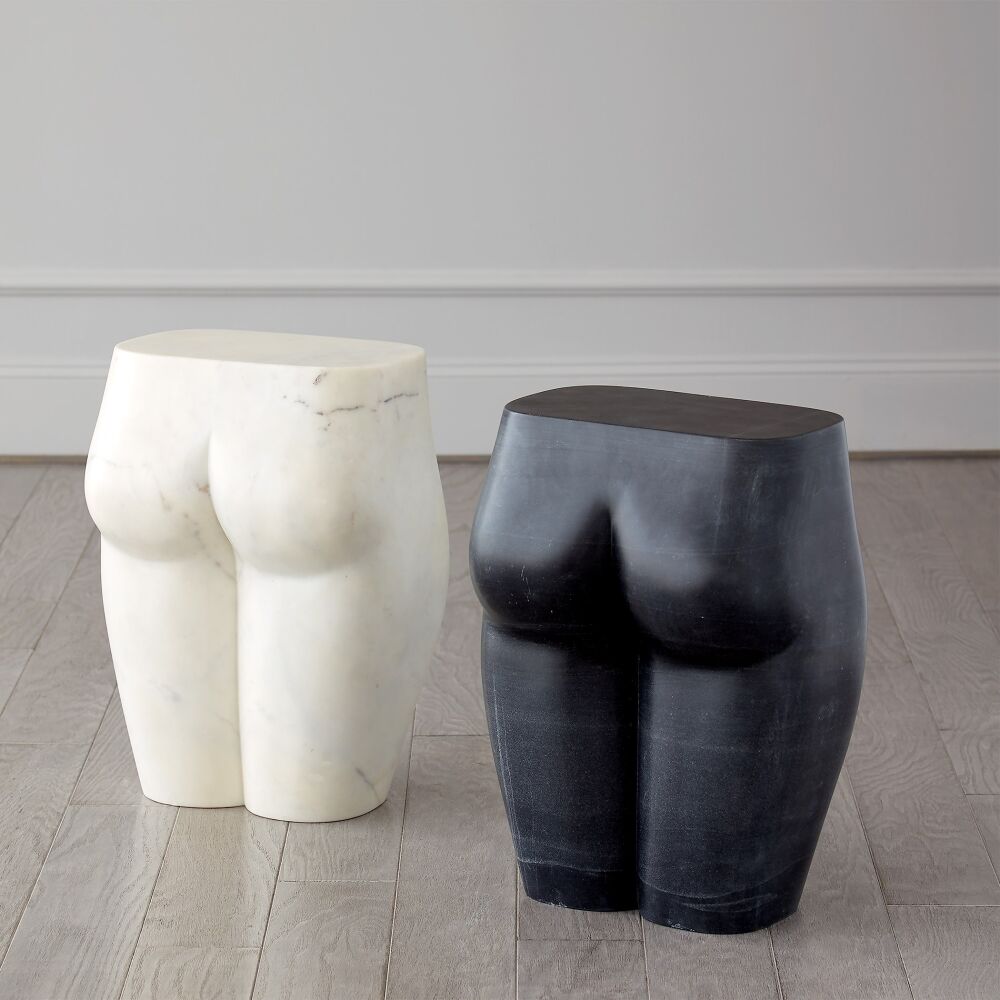 Statuario Stool, Black