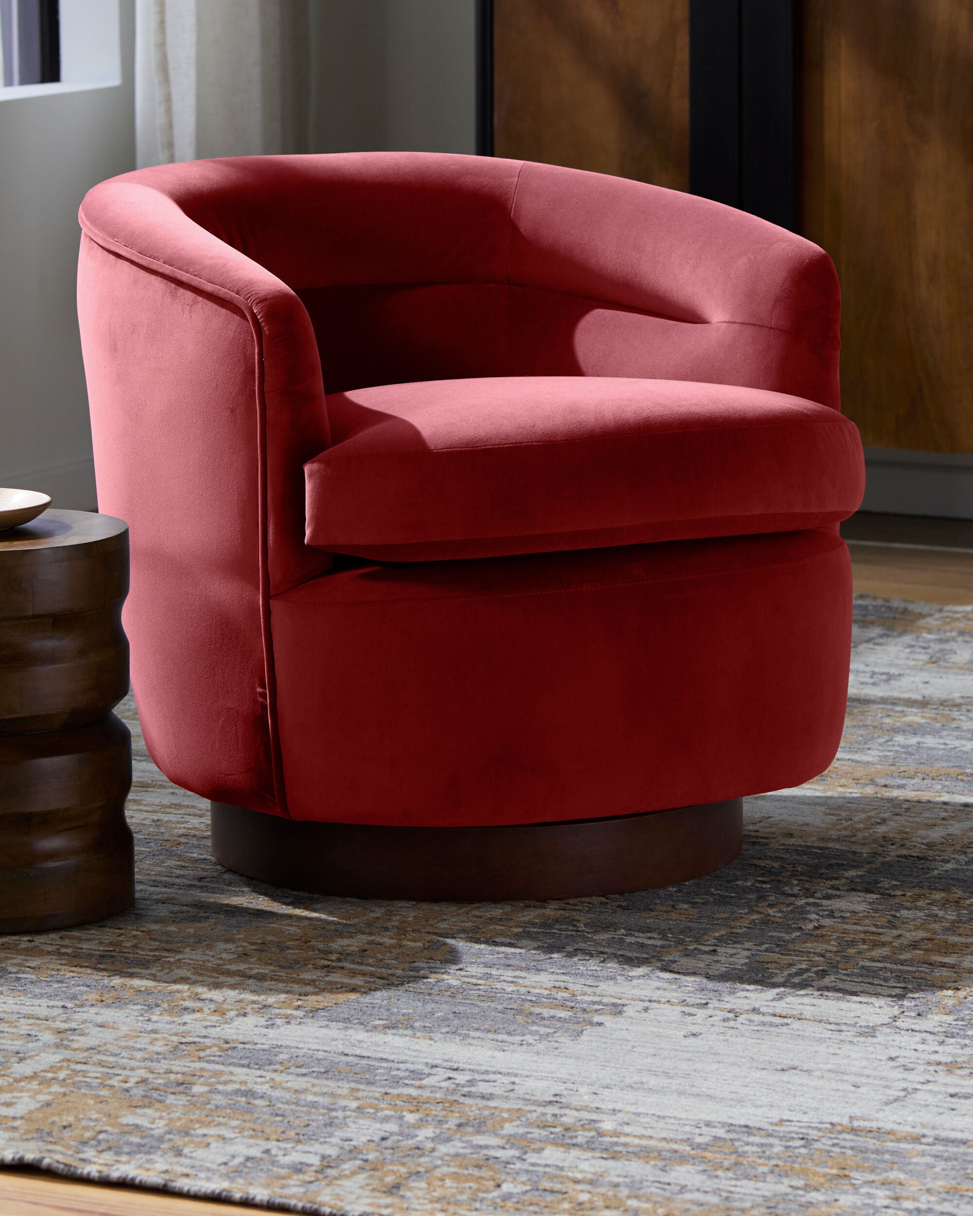 Shown in a styled room