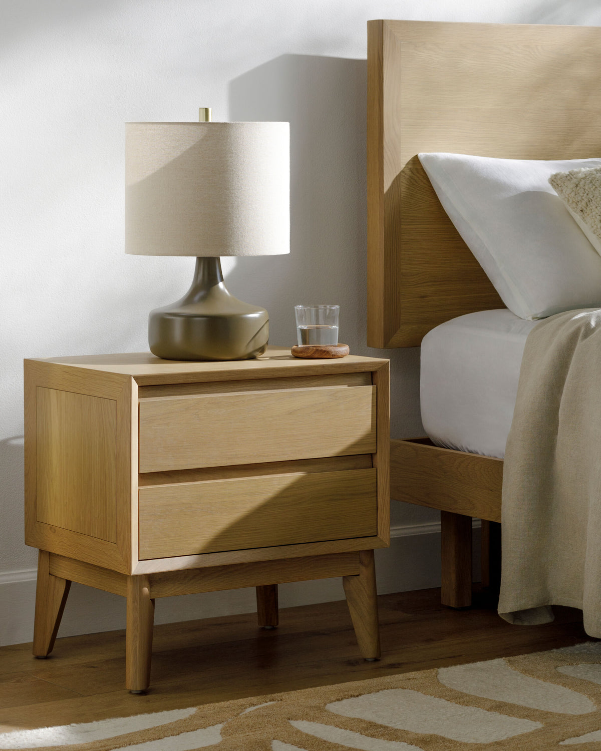 Shown in a styled room