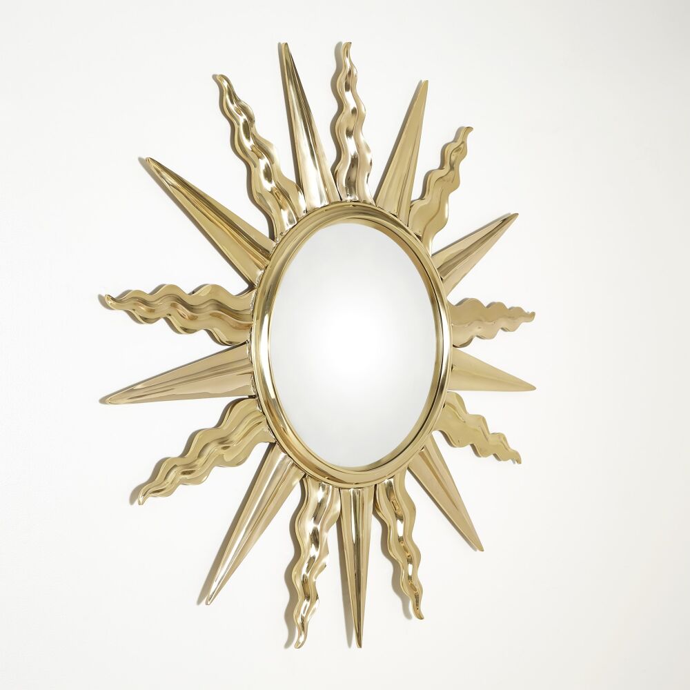 Solstizio Mirror, Brass
