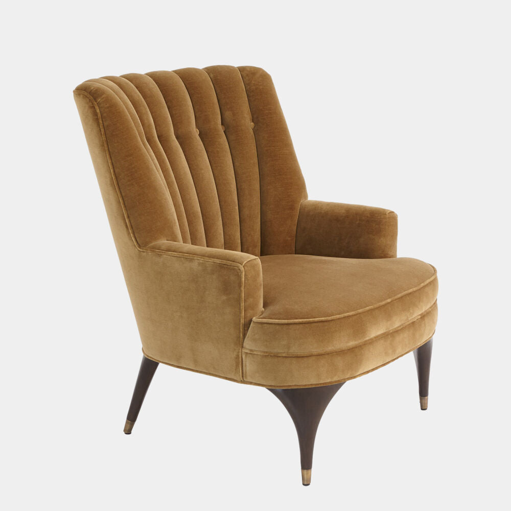 Velluto Accent Chair, Toast