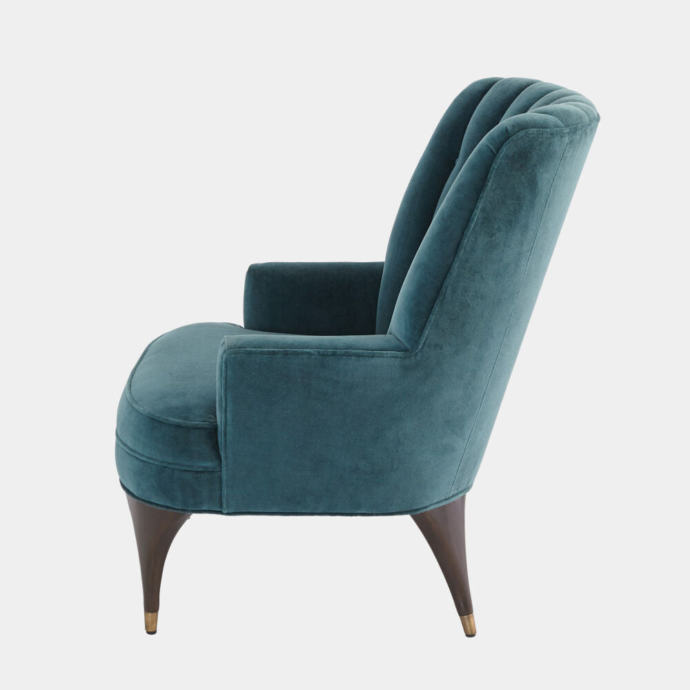 Velluto Accent Chair, Blue
