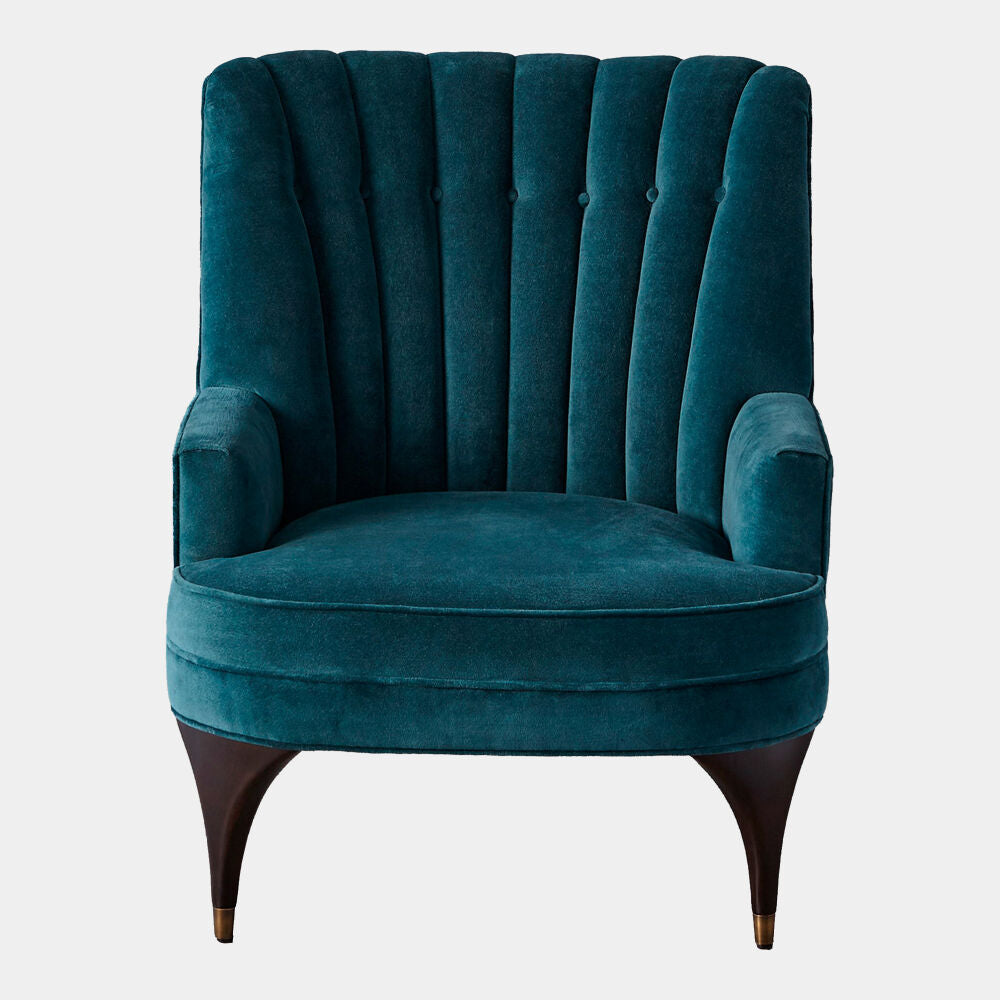 Velluto Accent Chair, Blue