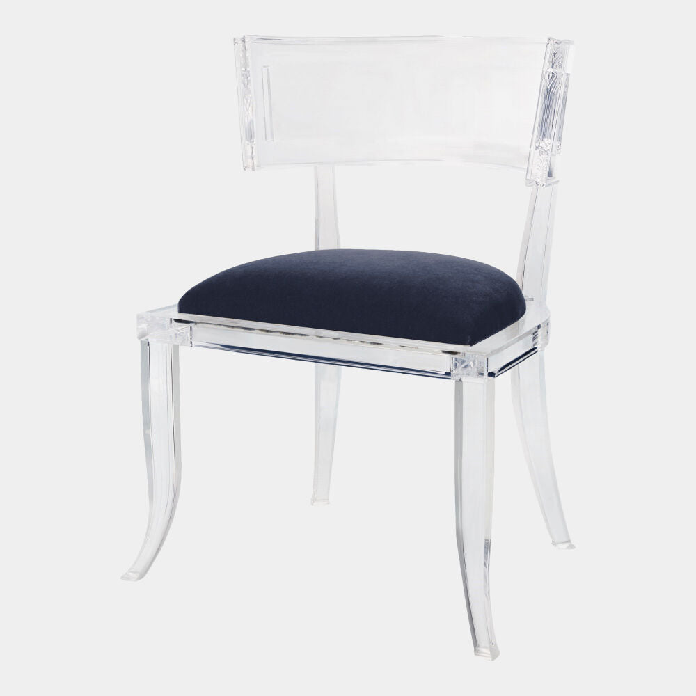 Klismo Acrylic Chair, Admiral Blue