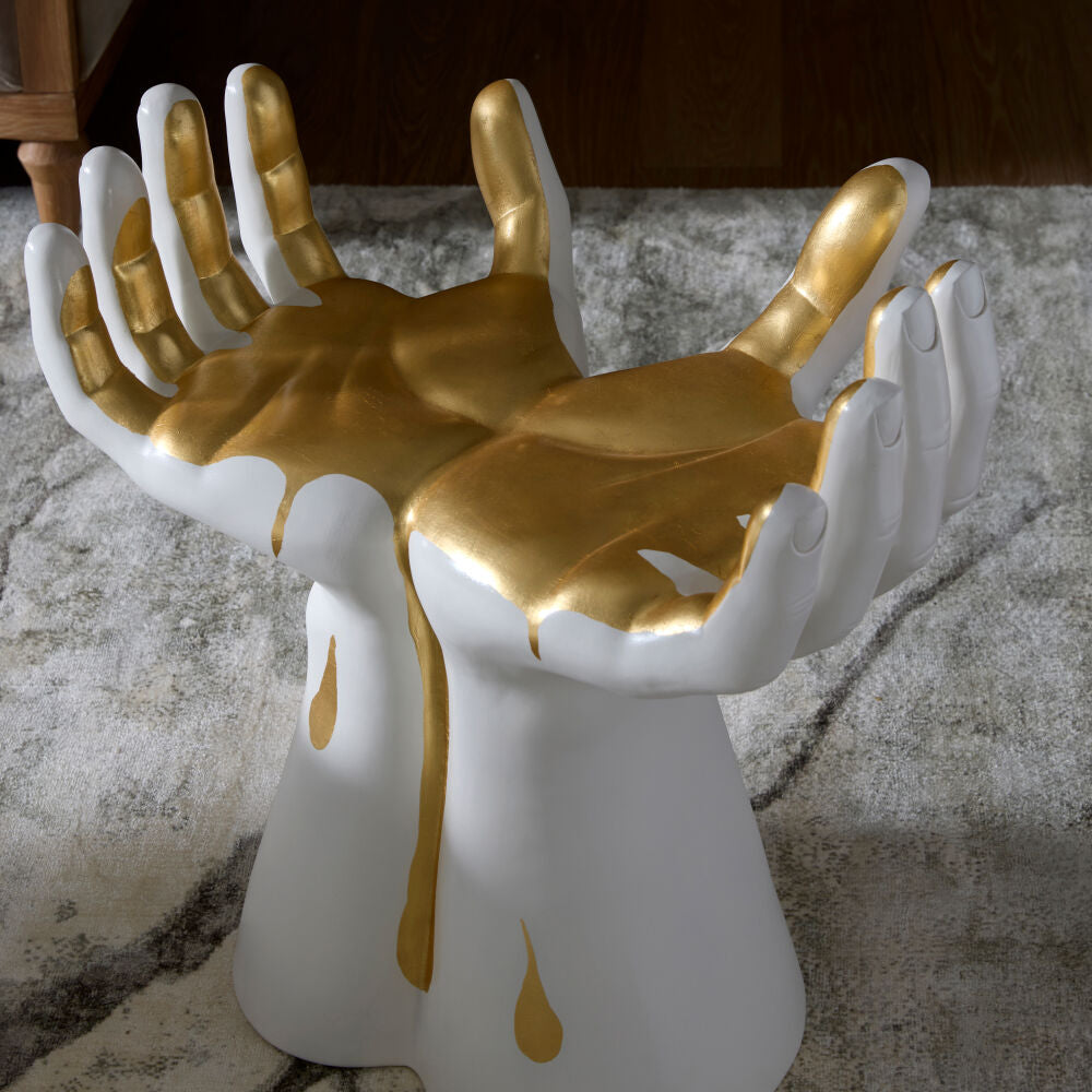 Palmo Stool, Gold