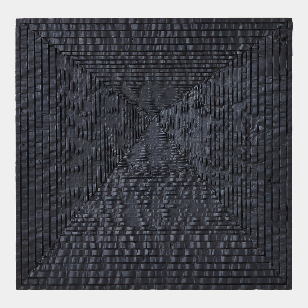 Nocturne Carved Panel, Black