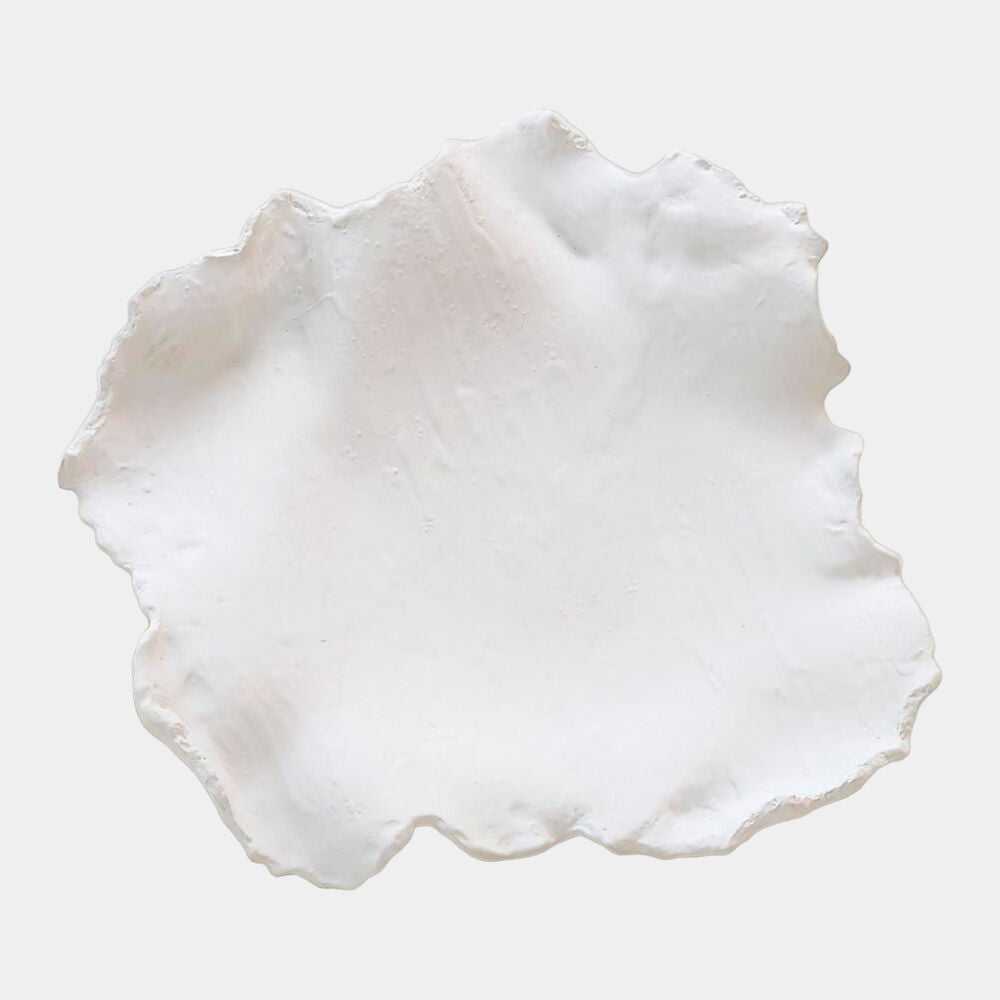 Lichen Wall Disc, Curled White