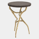 Radice Side Table, Brass