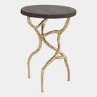 Radice Side Table, Brass