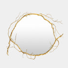 Salice Branch Mirror, Brass