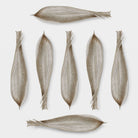 Palm Seed Wall Sculpture, Nickel