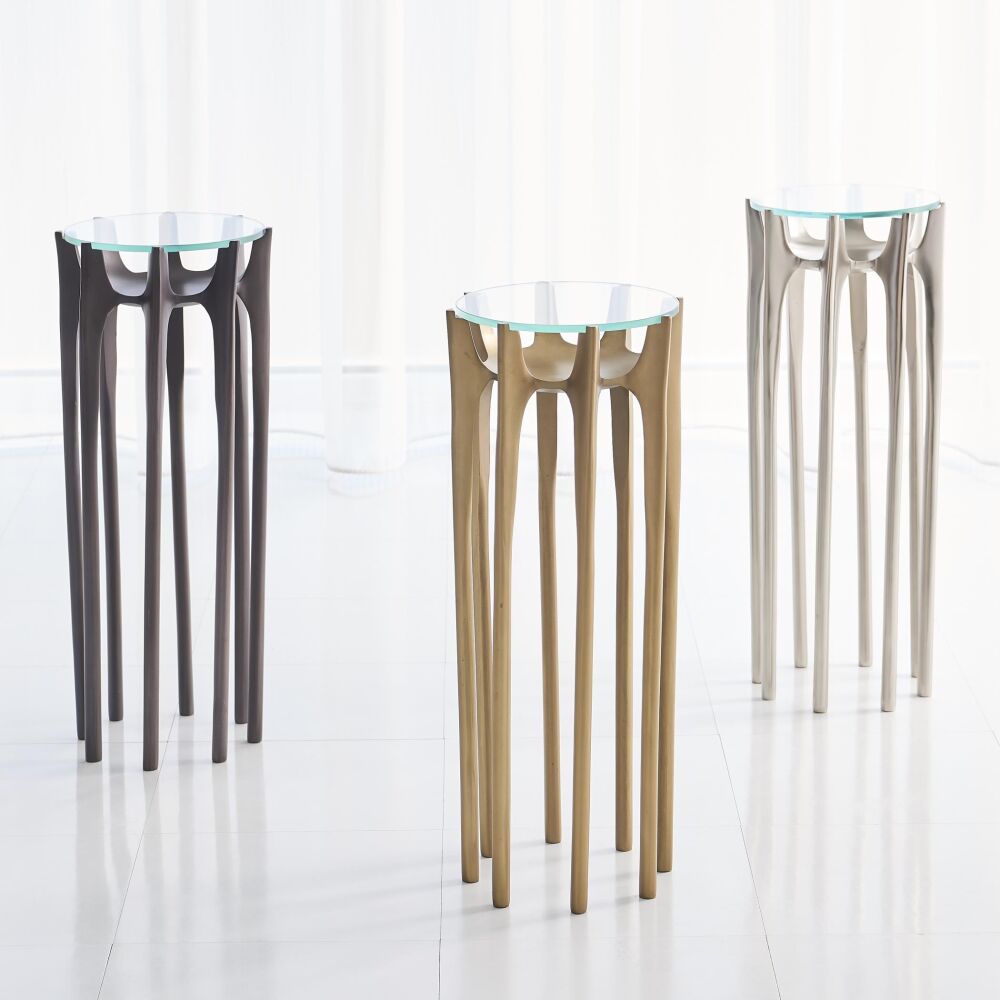 Aquilone Accent Table, Brass