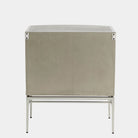 Foglio Bedside Chest, Nickel