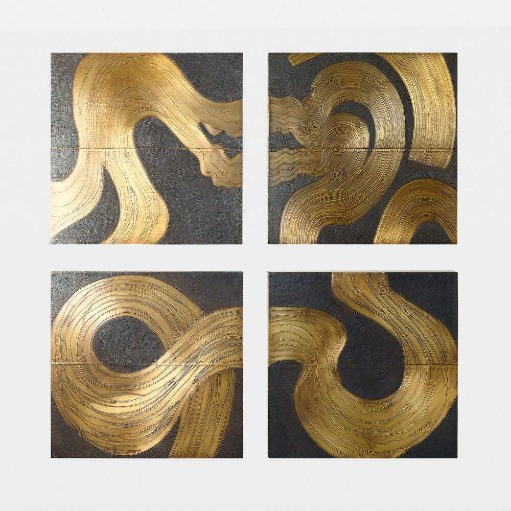 Corrente Wall Panel A, Brass