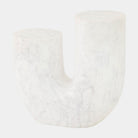 Tubo Side Table, White Marble