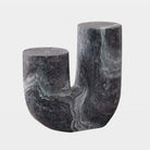 Tubo Side Table, Black Marble