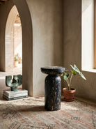 Ciottolo Accent Table, Portoro Marble
