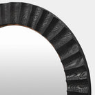 Nerano Fluted Mirror, Black