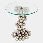 Bolla Side Table, Nickel