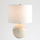 Luna Table Lamp, White Marble