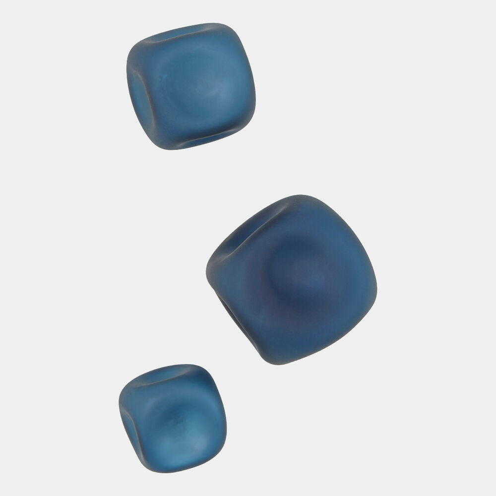 Seastone Glass Wall Set, Frost Blue