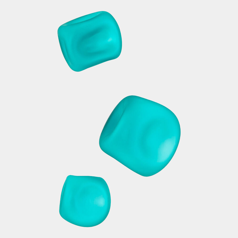 Seastone Glass Wall Set, Turquoise
