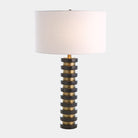 Colonna Table Lamp, Black Marble