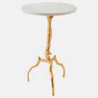 Ramo Side Table, Gold Leaf
