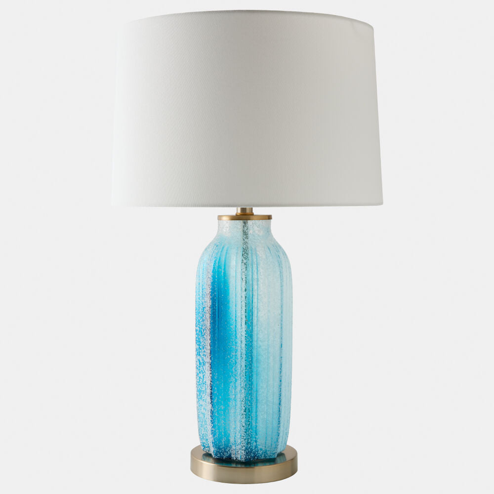 Ebbtide Glass Lamp, Blue