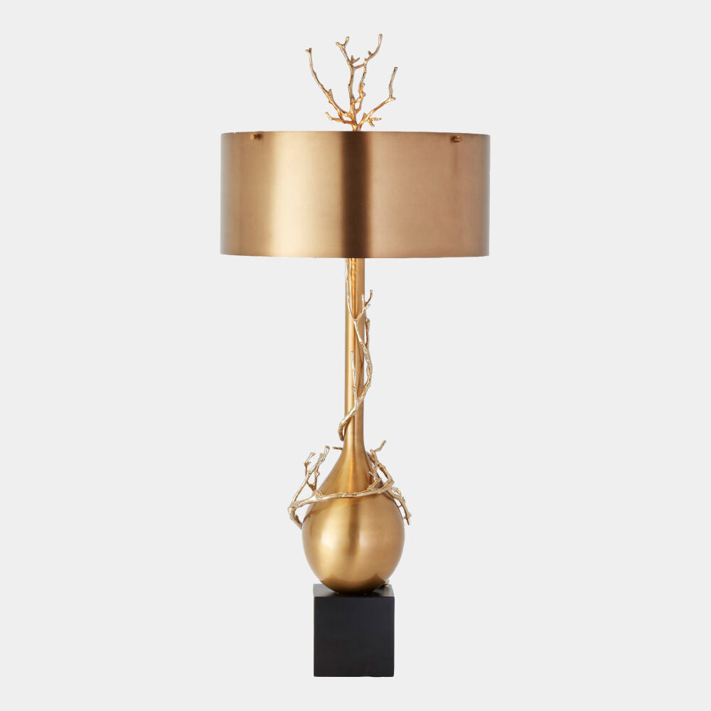 Ramo Table Lamp, Brass