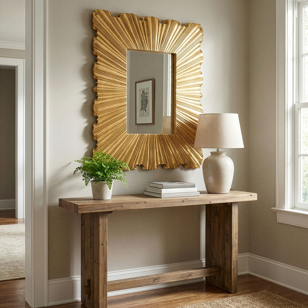 Piega Mirror, Brass